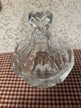 Vintage Fifth Avenue Crystal "Sweetheart" Pattern Candy Dish